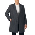 thumbnail image 4 of Alpine Swiss Luke Mens Wool Blend Overcoat Single Breasted Topcoat Tailored Notch Lapel Coat Business Professional GRY 2XL, 4 of 10