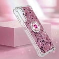 thumbnail image 6 of Glitter Clear Sparkly Bling Case for Samsung Galaxy A14 5G for Women Girls, Flowing Liquid Quicksand Cover with Diamond Ring Holder Case for Samsung Galaxy A14 4G/5G  Rose Gold, 6 of 14