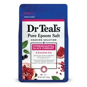 Dr Teal's Pure Epsom Salt Soak with Pomegranate Oil & Black Currant, 3 lb