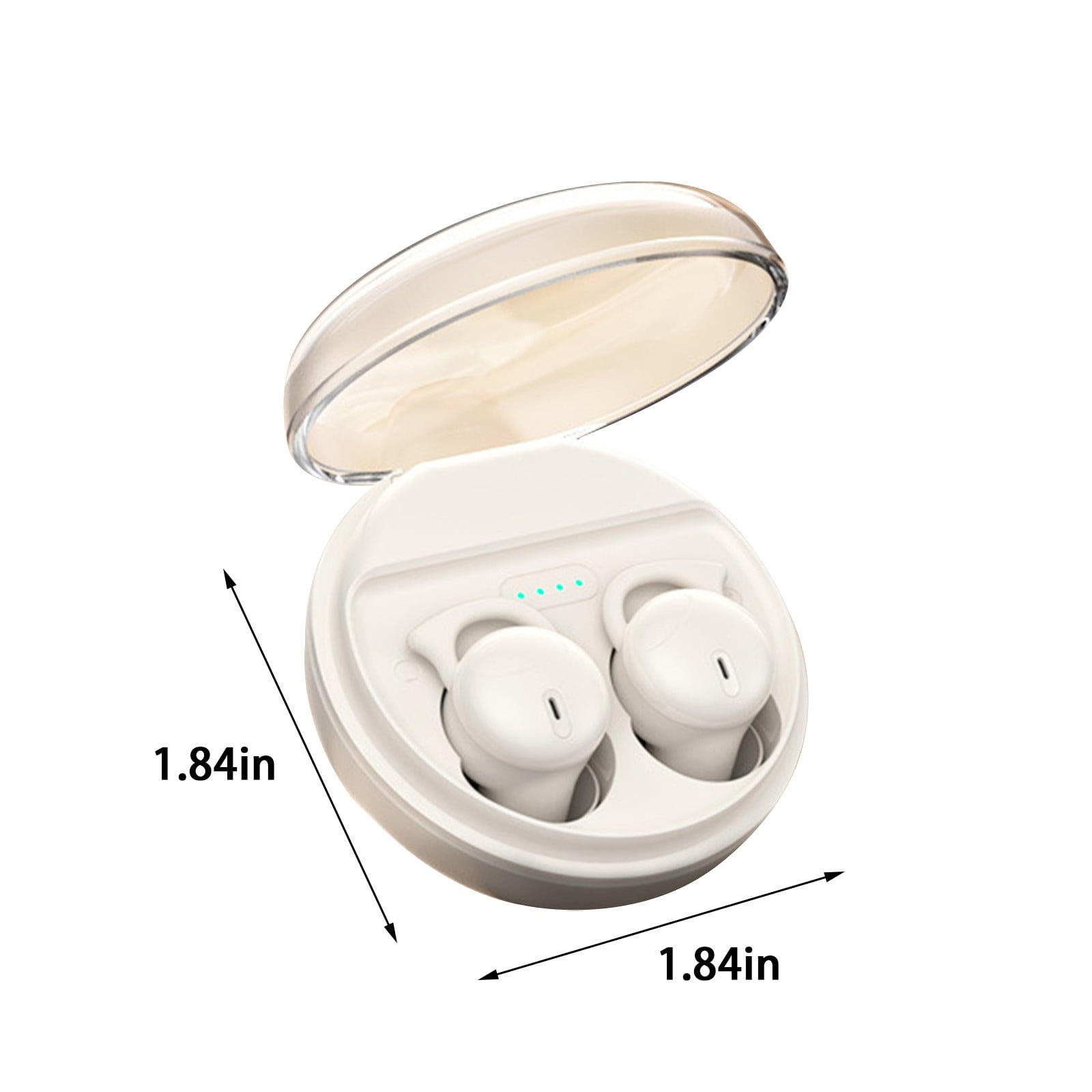 Weloille Sleep Earbuds Wireless Bluetooth Headset Bluetooth 5.3 Mini In Ear Dual Microphone Wearable Earphones For Sleeping