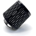 thumbnail image 2 of 76mm 3 inch High Flow Round Tapered Cone Air Intake Top Filter Design Air Intake Cone Filter 163mm tall Carbon fiber pattern, 2 of 8