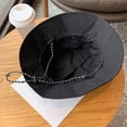 thumbnail image 3 of HOMEIORA Waterproof Bucket Rain Hat with Chin Strap Quick Dry Packable Boonie Sun Hat Safari Hat UV Protection - Black, 1 Pack, 3 of 6