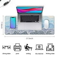 thumbnail image 4 of "Extended Size Gaming Mouse Pad: Non-Slip, Stitched Edges, Japanese Wave Design, Large Desk Mat 31.5 x 11.8 Inches", 4 of 7