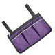 thumbnail image 2 of Bolsa lateral para silla de ruedas Reposabrazos reflectante Bolsa lateral para colgar Organizador de almacenamiento portátil, Morado Inevent HA003792-02, 2 of 7
