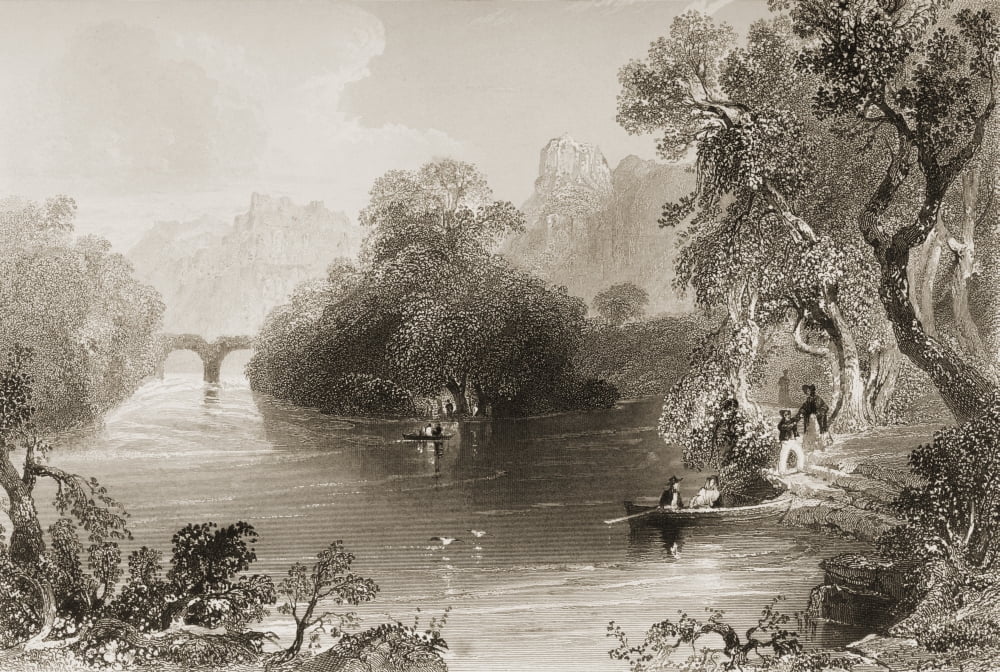 Old Weir Bridge Killarney County Kerry Ireland Drawn By WHBartlett Engraved By GKRichardson From The Scenery And Antiquities Of Ireland By NPWillis And JStirling CoyneIllustrated From Drawings By WHBa