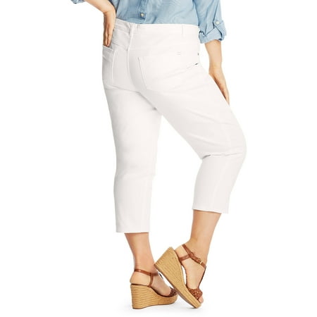 Just My Size - Just My Size Women's Plus-Size Cropped White Jeans ...