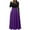 Purple, variant on Kaemgyyd Women's Long Sleeve Maxi Dress Fall Crewneck High Waist Dress Casual Slim Ruffle Hem A Line Flowy Dresses