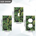 thumbnail image 4 of Switch Panel Switch Decoration 2.76x4.53x0.28 Inches Duplex Outlets Switch Plate Wall Plates Living Room Kitchen Bedroom Study Switches Green Ginkgo Leaf, 4 of 8