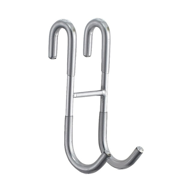 Stainless Steel Wall Hooks Shower Door Hooks Extended Double Towel Hooks Over Door Hooks For Bathroom Frameless Glass Shower Door Stainless Bathroom Hanger Robe Loofah Shower Squeegee Hook