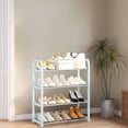 thumbnail image 5 of Antqov Shoe Rack, 4-Tier Shoe Organizer Shelf Storage Space Saving Free Standing Shoe Shelves for Entryway Closet Doorway Supplies, 5 of 6