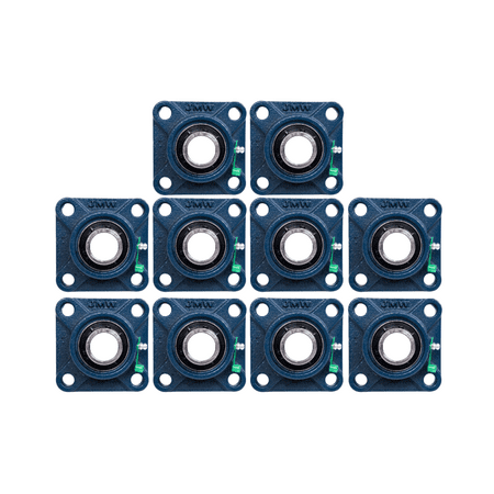 

Jeremywell UCF210-32 Pillow Block Bearing 2 inch Bore Square 4-Bolt Flange Mounted Solid Base Self-Alignment (10 PCS)