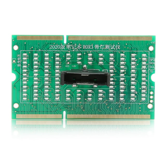 Probador de memoria de ordenador, puerto DDR3, diodos emisores de luz, marcha atrás, disponible, tarjeta de prueba de ranura de memoria de placa base