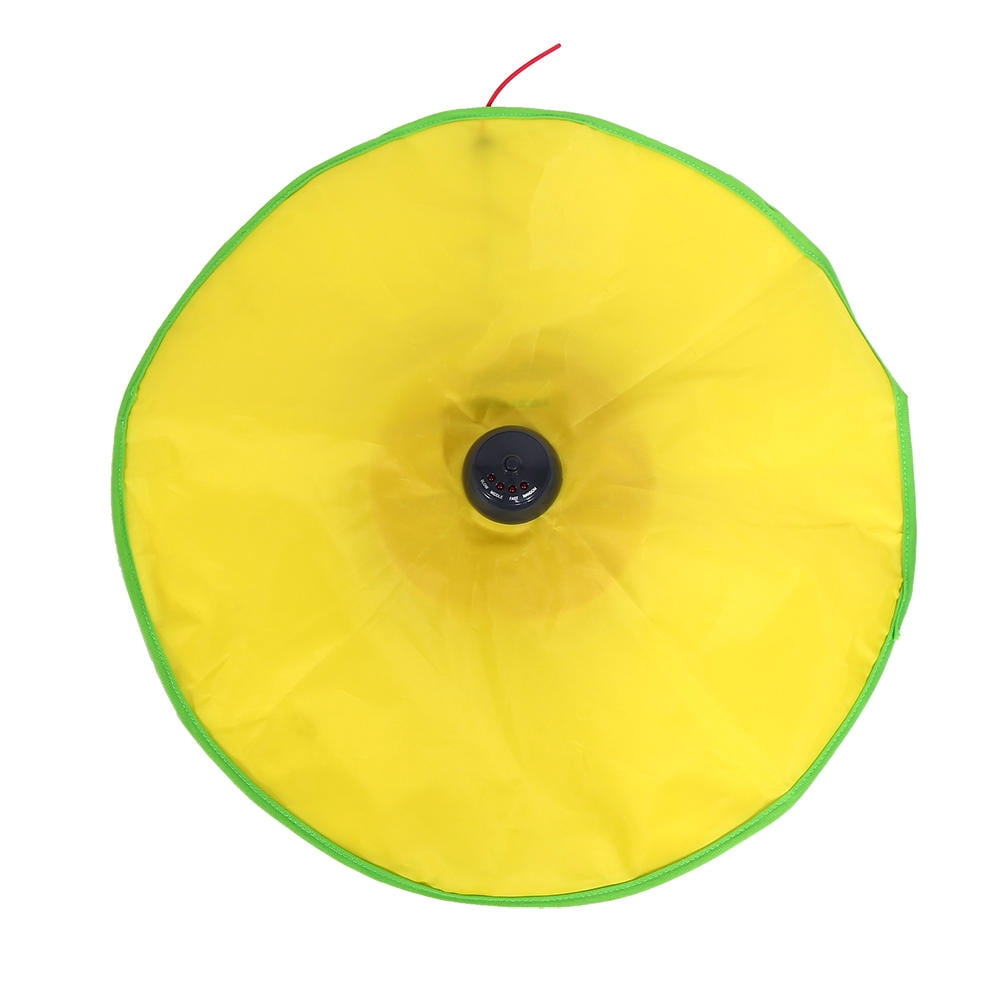 YAHHU Interactive Cat Meow Toy – 4 Speed Modes, Non‑Slip Base, Easy Clean, No Battery – Yellow