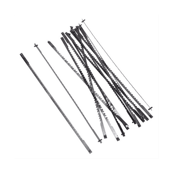 12Pcs 5 Inch Pinned Scroll Saw Blades TPI 10/15/18/24 Accessories for Woodworking for DIYers