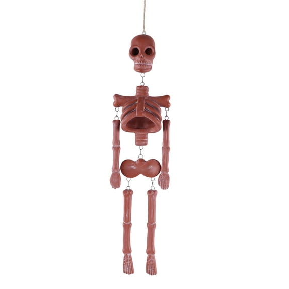 Skeleton Wall Decoration, Terracotta, 16.7", Halloween by Way To Celebrate