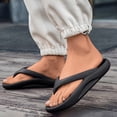 thumbnail image 3 of Rokment Orthopedic Cloud Pillow Slippers for Women Men Unisex Waterproof Swim Pool Arch Support Cushioned Flip Flops Beach Summer Water Sandals Indoor Outdoor Shower Slip on Slides Black Size 6, 3 of 7