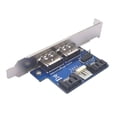 thumbnail image 2 of 2X Desktop Computer Dual Port SATA to Power ESATA ESATAp 9Pin to USB 2.0 Converter Expansion Rear Bracket Card, 2 of 6