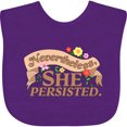 thumbnail image 3 of Inktastic Nevertheless, She Persisted Boys or Girls Baby Bib, 3 of 4