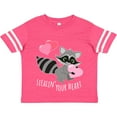 thumbnail image 3 of Inktastic Stealin' Your Heart Cute Raccoon Boys or Girls Toddler T-Shirt, 3 of 5