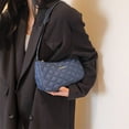 thumbnail image 4 of Bolso Mujer Y2K Denim Hombro Moda Underarm Bandolera Bolso Azul Oscuro Azul, 4 of 9