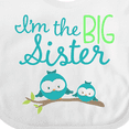 thumbnail image 4 of Inktastic I'm the Big Sister Girls Baby Bib, 4 of 4