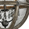 thumbnail image 3 of 140-007-Elk Home-Renaissance Invention - Transitional Style w/ Luxe/Glam inspirations - Wire and Wood 3 Light Small Chandelier - 21 Inches tall 18, 3 of 5