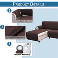 thumbnail image 6 of Gostoto Waterproof Repellent Quilted L-Shape Sofa Slipcover Reversible Sectional Sofa Pet Mat Furniture Protector, 6 of 6