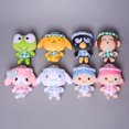 thumbnail image 2 of Sanrioed Cinnamoroll My Melody Kuromi Purin Dog Kittly X O peluche Anime Kawaii Plushie llavero joyería regalos de cumpleaños para niños 12CMCinnamoroll G10cm Fivean Toy model, 2 of 2
