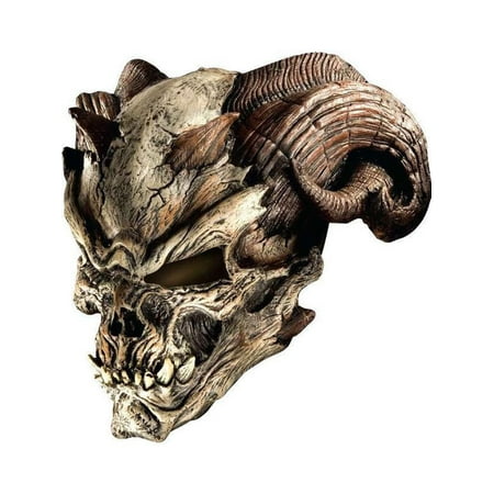 Halloween Cave Demon Mask Skull Skeleton Latex Scary Adult Costume Accessory