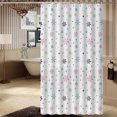 thumbnail image 2 of Yeetfub Scceatti Boho Shower Curtain Minimalist Bath Curtain with Hooks Summer 79x79In Wide Shower Curtain Bathroom Curtain Partition Curtain Dry and Wet Separation Shower Curtain for the Bathroom, 2 of 4