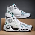 thumbnail image 5 of Mens Women Basketball Shoes Fashion Non- Lightweight Breathable Outdoor Sneakers Cushioning Workout Shoes for Running Walking Sports Training, 5 of 5
