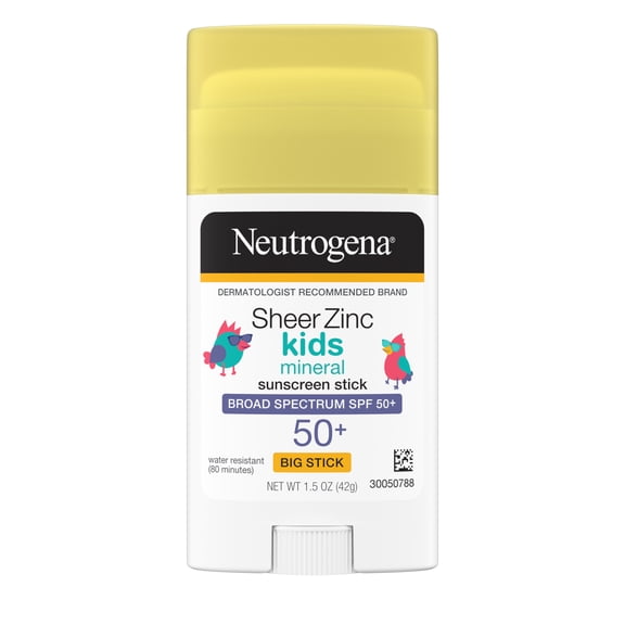 Neutrogena Sheer Kids Mineral Sunscreen Stick, SPF 50, 1.5 oz