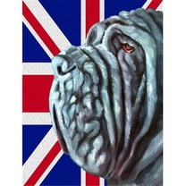 Neapolitan Mastiff With English Union Jack British Flag Flag Garden Size