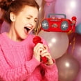 thumbnail image 2 of Colorful Karaoke Machine with Microphone And Speaker, Bluetooth Music Player with Light Effects for Sing-Along Fun And Home Entertainment, 2 of 5