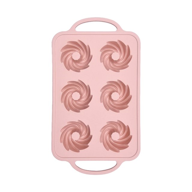 6 Grid Silicone Muffin Cupcake Baking Mold Non Stick Microwave Mold Tray