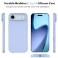 thumbnail image 2 of Cell Phone Basic Cases for iPhone 17,17 Pro,17 Air,17 Pro Max, Liquid Silicone Gel Rubber Shockproof Case Ultra Thin Slim Matte Surface Cover for iPhone 17 6.3 inch (Purple), 2 of 7