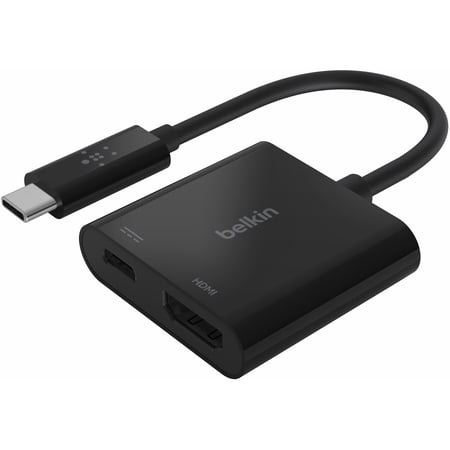 UPC: 0745883799053 | Belkin  BLKAVC002BKBL  USB-C to HDMI + Charge Adapter  1