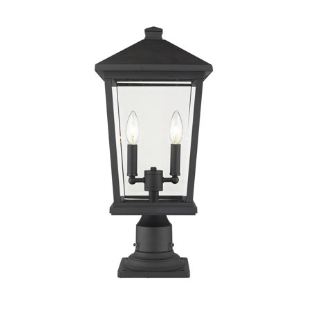

2 Light Outdoor Pier Mount Light in Transitional Style-21.5 inches Tall and 9.5 inches Wide Bailey Street Home 372-Bel-3173333