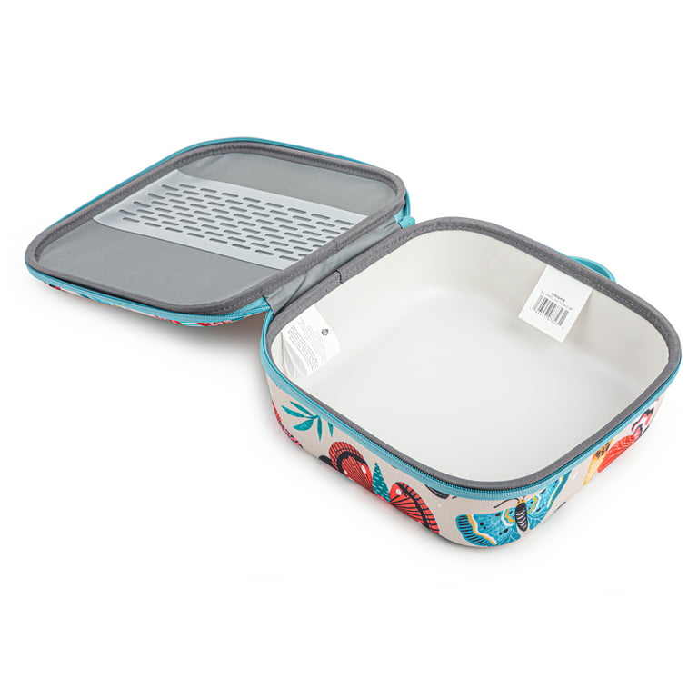 TAL Kids Insulated Reusable Hard Case Lunch Box, Butterfly