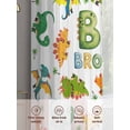 thumbnail image 6 of Cartoon Dinosaurs Sheer Curtains 84 Inch Length 2 Panels Set Window Treatments, Funny Dino Cute Boys Girls Children Rod Pocket Semi Curtains for Living Room/Bedroom/Kitchen Décor, 104"W x 84"L, 6 of 7