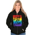 thumbnail image 3 of LGBT Love is Love Gay Pride Rainbow Unisex Plus Size Graphic Tee Brisco Brands 2X, 3 of 6