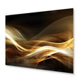 thumbnail image 2 of Designart "Modern Opulence Gold Sofa II" Modern Waves Metal Art Print, 2 of 5