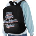 thumbnail image 4 of Uourmeti 4th of July Polyester Backpack School Bookbag with 250 Years American Spirit Print - for School and Travel Trips, 4 of 6