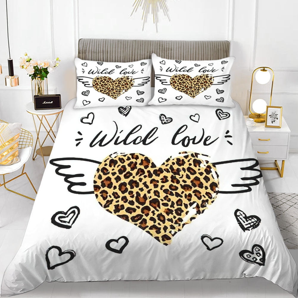 3D Printed King Size Comforter Bedding Set Love Heart Rose Flowers