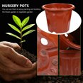 thumbnail image 3 of 25 macetas de vivero con orificios de drenaje de plástico para plantas de interior y exterior., 3 of 5