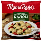 Mama Rosie's Classic Mini Spinach & Cheese Ravioli Bag, 24 oz (Frozen)