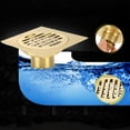 thumbnail image 3 of Escurridor de baño, Hardware de baño Desagüe de piso antiducha de latón Desagüe de piso confiable y duradero, 3 of 8