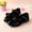 Black, variant on FSYBOA Girls Dress Shoes Size 3(Big Kids), Dance Low Heel Closed Toe Hook and Loop Strap Kids Flat Shoes Black