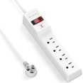 thumbnail image 1 of Protector contra sobretensiones Power Strip PLUGTUL, 4 salidas 980J, 6 pies, 1 of 7