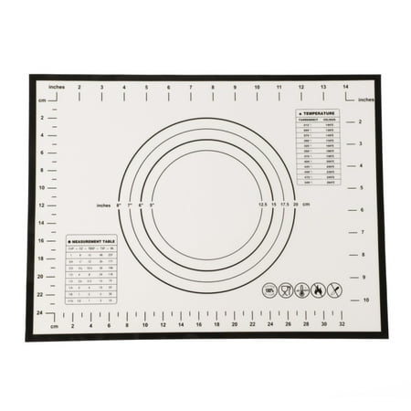 

Leezo Non-slip Silicone Pastry Mat with Measurements Baking Counter Dough Rolling Pad